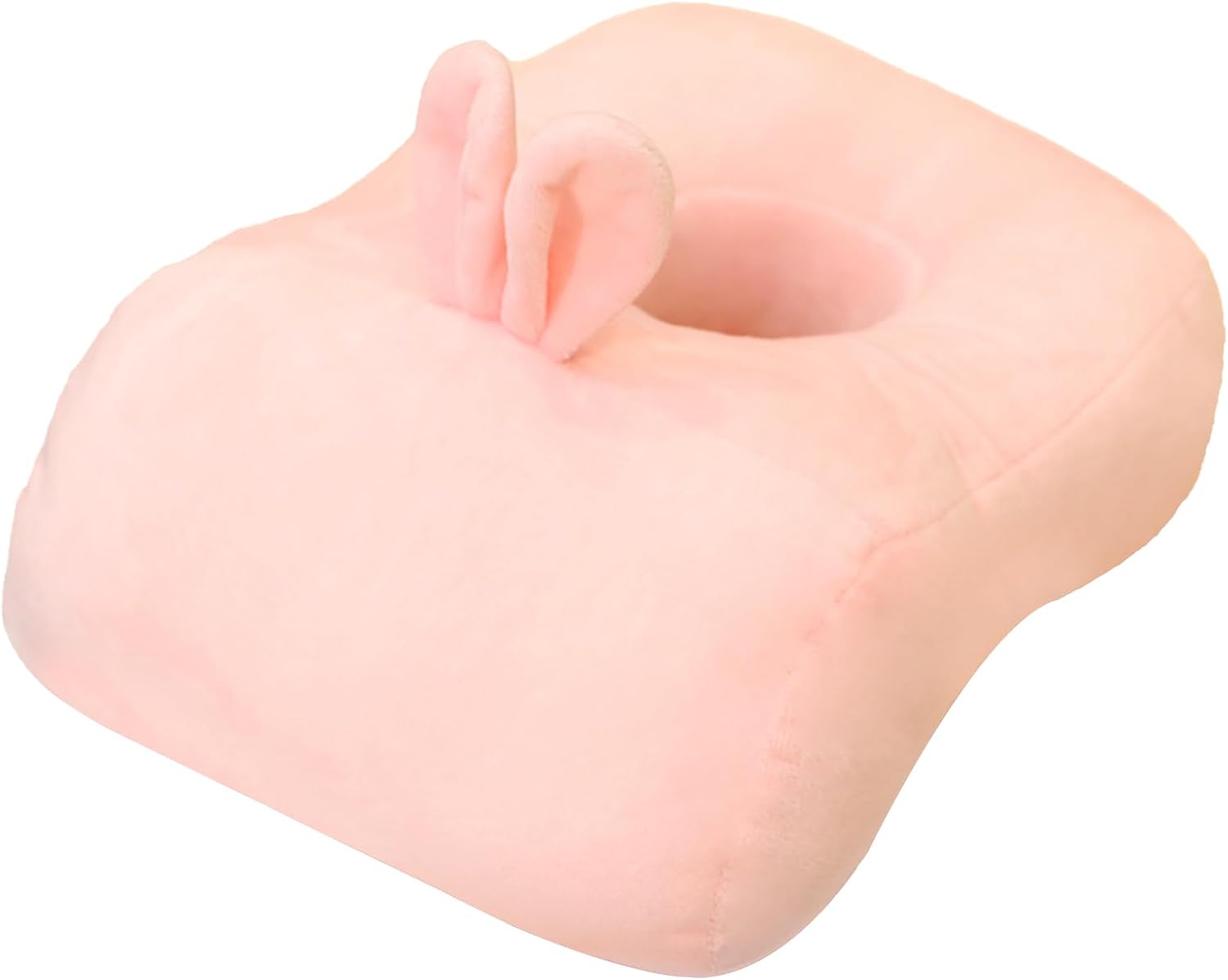 Office Nap Pillow Memory Cotton, Cute Pillowcase with Ear Hole, Soft Nap Ear Pillow for Side Sleepers for Ladies, Girls, Kids