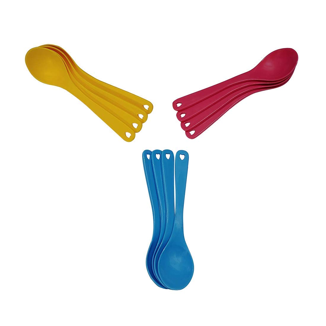 sba prime Spoon Set of 12 Random Color Available As Per Food Grade for Baby Feeding(Multicolored) 1