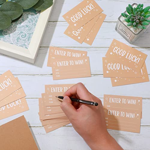 Tarjetas para rifa con campos de datos para sorteos y concursos en urnas 7