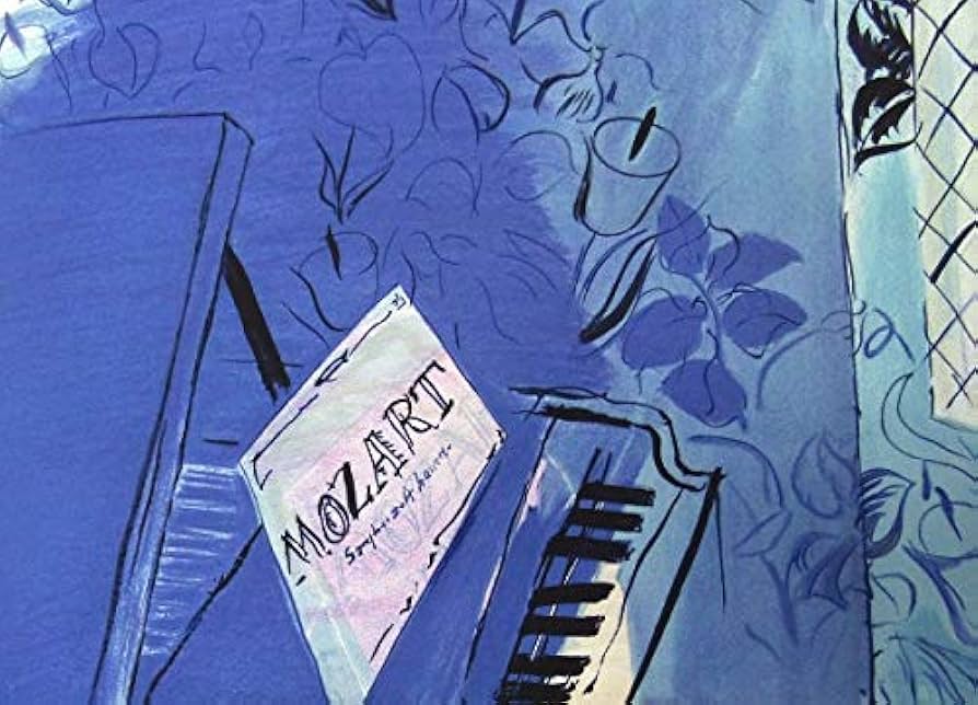 デュフィ　Dufy「Nature morte au violon」額付き Nature morte au violon : hommage à Jean-Sébastien Bach