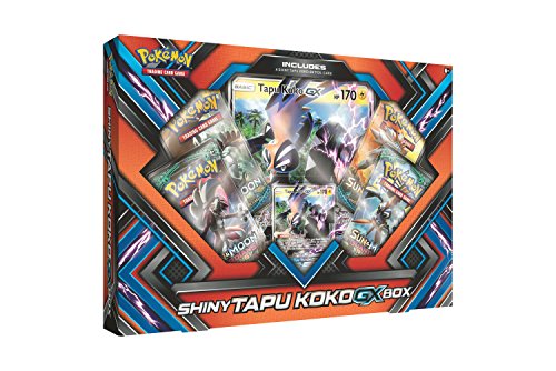 Pokemon TCG: Shiny Tapu Koko Premium GX Box Featuring A Special Oversized Shiny Tapu Koko-GX Card
