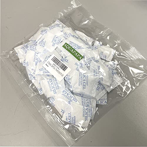 Aquapapa FBA_GSS_DESI_2G-100P Desiccant Packs 100 Packets 2 Gram Premium Silica Gel Moisture Absorber For Storage Food Contact Safes thumb #4