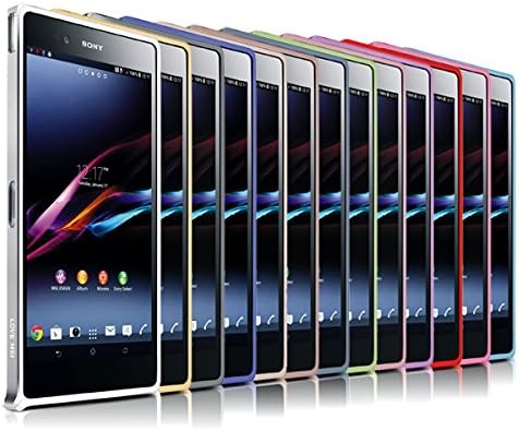 Original Ultra thin 10PCS LOVE MEI 0.7mm Aluminum Metal Bumper Frame Case Phone Cover For Sony Xperia Z Ultra XL39H --- Color:Green