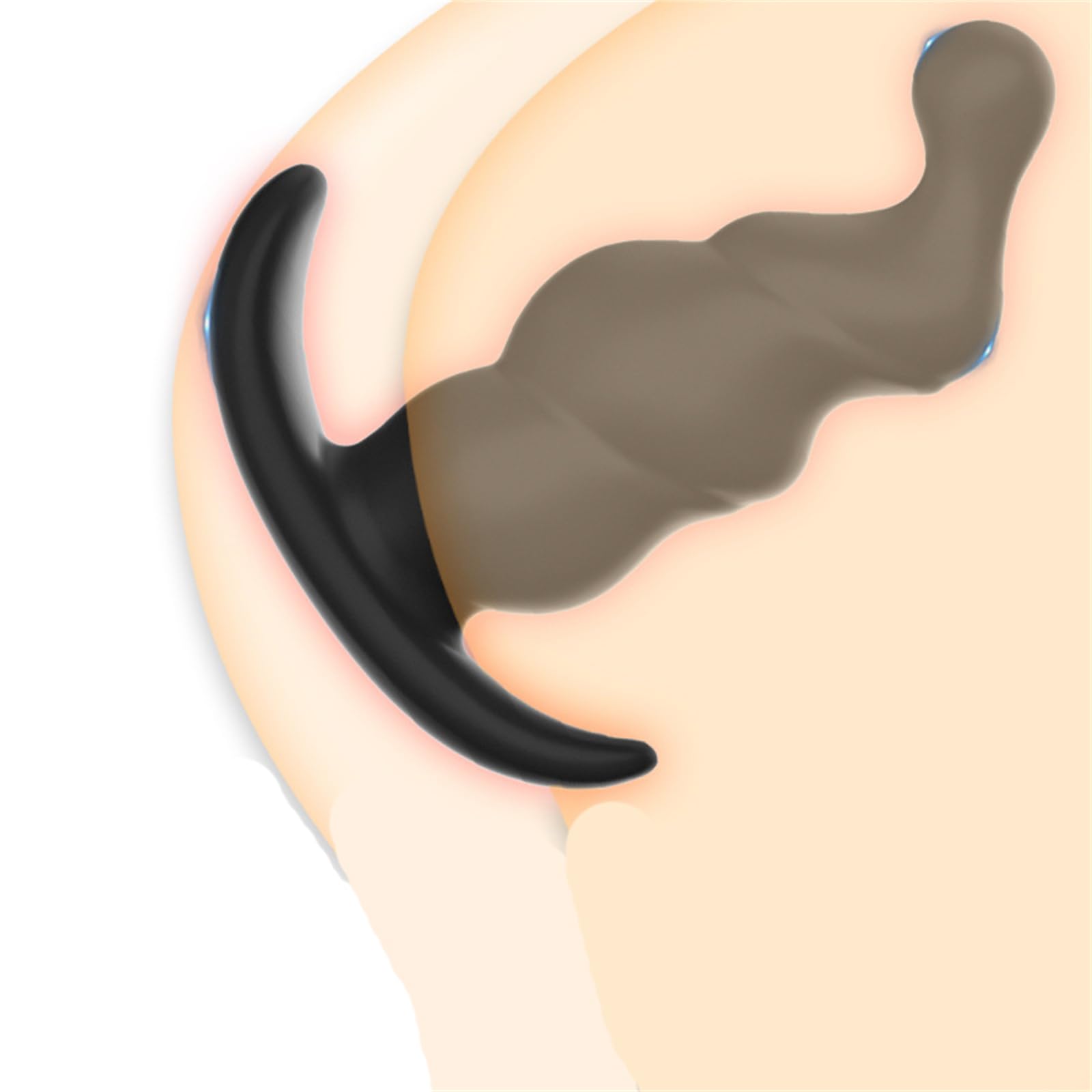 Silicone Spiral Wearable Anal Plug Silicone Anal Plug Widened and Enlarged Anchor Base Adult Toys for Men and