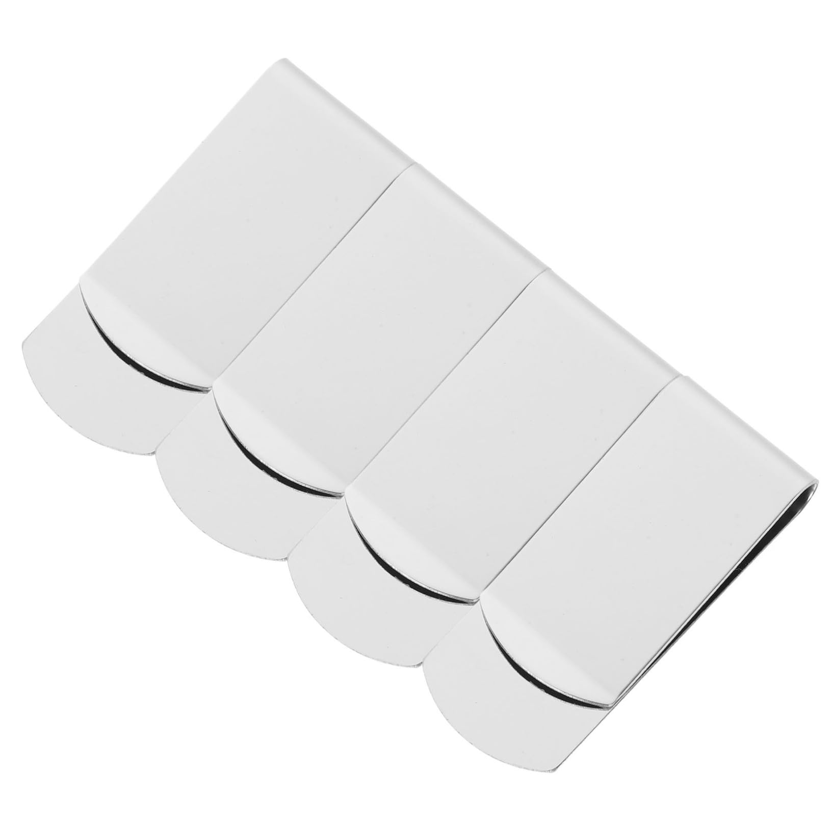4piezas cartera de metal portátil y clip práctico para guardar billetes 8