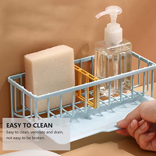 NICEXMAS Porta-Esponja para Pia de Cozinha Caddy de Metal Ferro para Pia de Cozinha Porta-Escova de