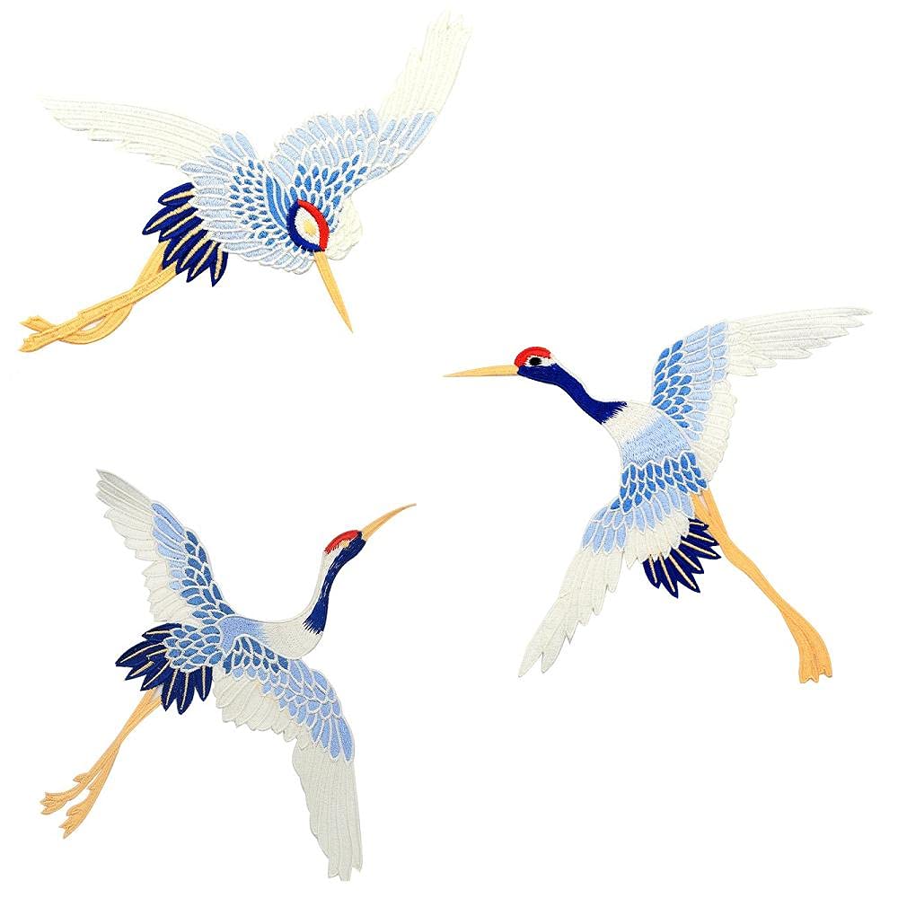Patchs veste broderie oiseau rétro pour personnaliser une veste en jean lors de vos sorties