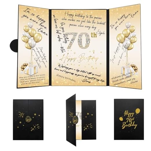 Regalos de 70 cumpleaños para hombres, regalos de 70 cumpleaños para mujeres, decoraciones de 70 cumpleaños para hombres y mujeres, decoraciones de mesa de 70 cumpleaños, libro de invitados de 70