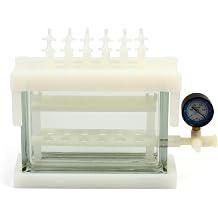 12-Position Solid Phase Extraction Apparatus, SPE Manifold with Vacuum Chamber & Flow Control Valves, for Laboratory Sample Preparation, Compatible with 12 Tubes