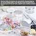 HARFINGTON 12 Pcs Empty Scent Beads Storage Container 4oz/120ml Air Freshener Tins Round Refillable Spice Containers Plastic Jars Sample for Travel Storage