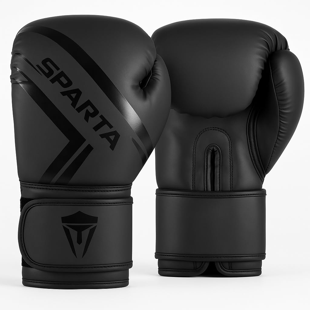 Boxing Gloves for Muay Thai, Training, Sparring, Kickboxing, Fighting, Focus Pads, Punch Bag Mitts, Martial Arts, Workout Gloves, | 6oz, 8oz, 10oz, 12oz, 14oz, 16oz | Men & Women (Black/Golden, 16oz)