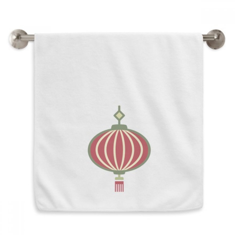 Serviette moelleuse lanterne de Chine blanche 13x29 pouces au design diadème exclusif