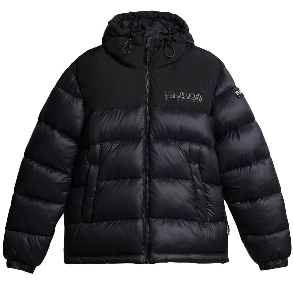 Napapijri Men's Hornelen Puffer Jacket, Black, XL