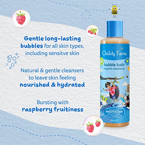 Childs Farm bubble bath organic raspberry 500ml - Image 3