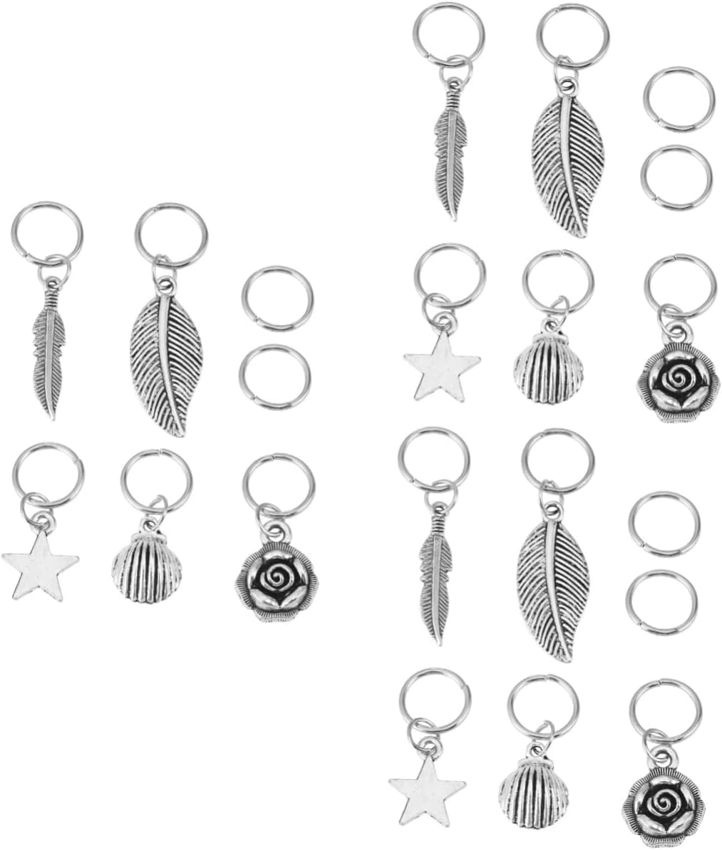 Épingles à cheveux Pinces à cheveux for femmes 105 Pcs Voiture Bling Accessoires for femmes Cheveux for tresses Pinces à cheveux en métal for dreadlock Poignets en métal Anneau de cheveux Décorations