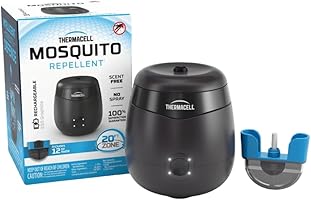 Thermacell Mosquito Repellent E-Series Rechargeable Repeller; Patio Shield 20’ Mosquito Protection Zone; includes 12-Hr...