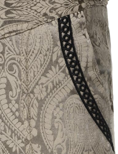 Image of VATPAVE Mens Gothic Pants Cosplay Costume Steampunk Victorian Pants