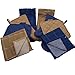 Towel Linen Set - Kitchen Decor (8 Pc) Rich Navy Blue and Taupe Color Combination That Pops - Kitchen Towel Potholder Scrubber Dishcloth Oven Mitt Set - Kitchen Decorations