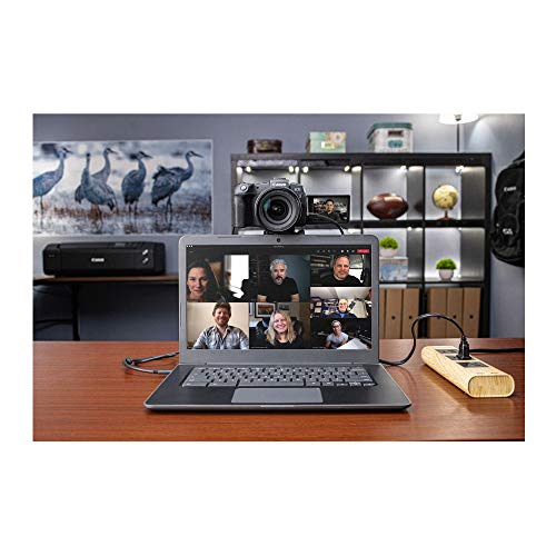 Image of Canon EOS Webcam Accessory Starter Kit, for Select EOS R Series Digital Cameras, AC Adapter AC-E6N, DC Coupler DR-E18, Interface Cable IFC-100U, for Live Streaming, Teaching, & Content Creators | Includes AC-E6n AC Adapter, Dr-E18 Dummy Battery and Ifc-100u Cable, Powers Select Eos R Cameras for Webcam and Streaming