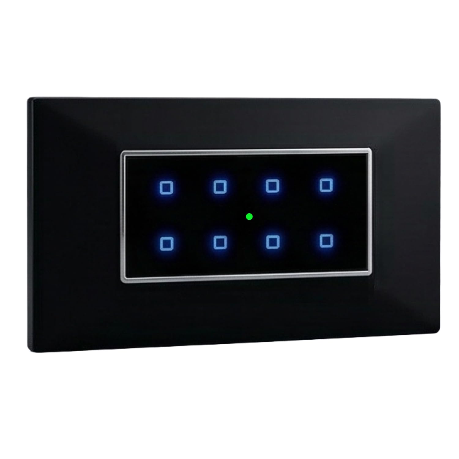 Smarteefi Touch 8 Port Modular WiFi Smart Switch Board, 8 Smart Switches, Compatible with Alexa & Google Home, Black (Size: 4M (146mmx94mmx40mm))-image-37