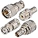 CB Radio Antenna Upgraded Adapter Kit Optimized VSWR BNC to UHF Adapter Male Female 4 Type RF Connector Kit Coax Coaxial BNC UHF Radio Adapter for CB Antenna Radio BNC Antenna Handheld CB Aerial