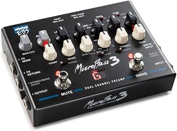 Amazon.com: EBS MicroBass 3 Bass Preamp/DI Pedal (Restock