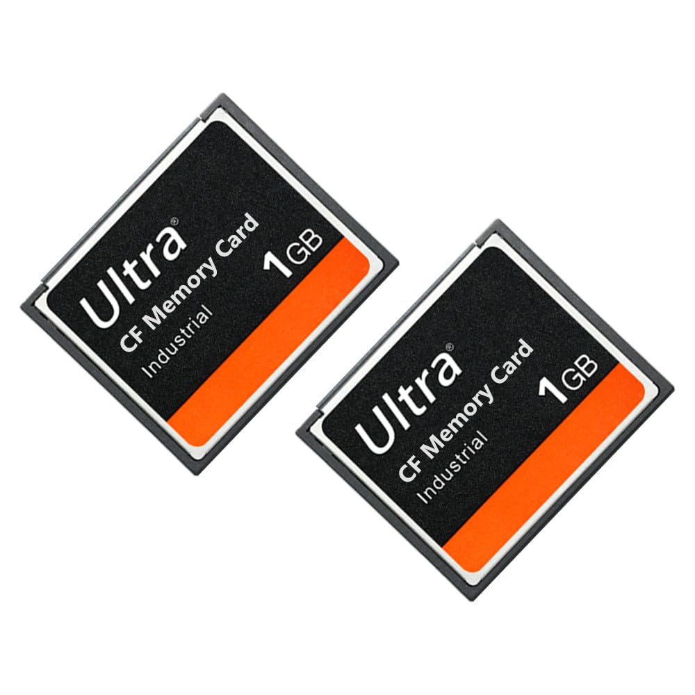 LILIWELL 1GB Ultra Compact Flash Memory Card Industrial CF Card for SLR Camera Card 1GB (2 Pack)