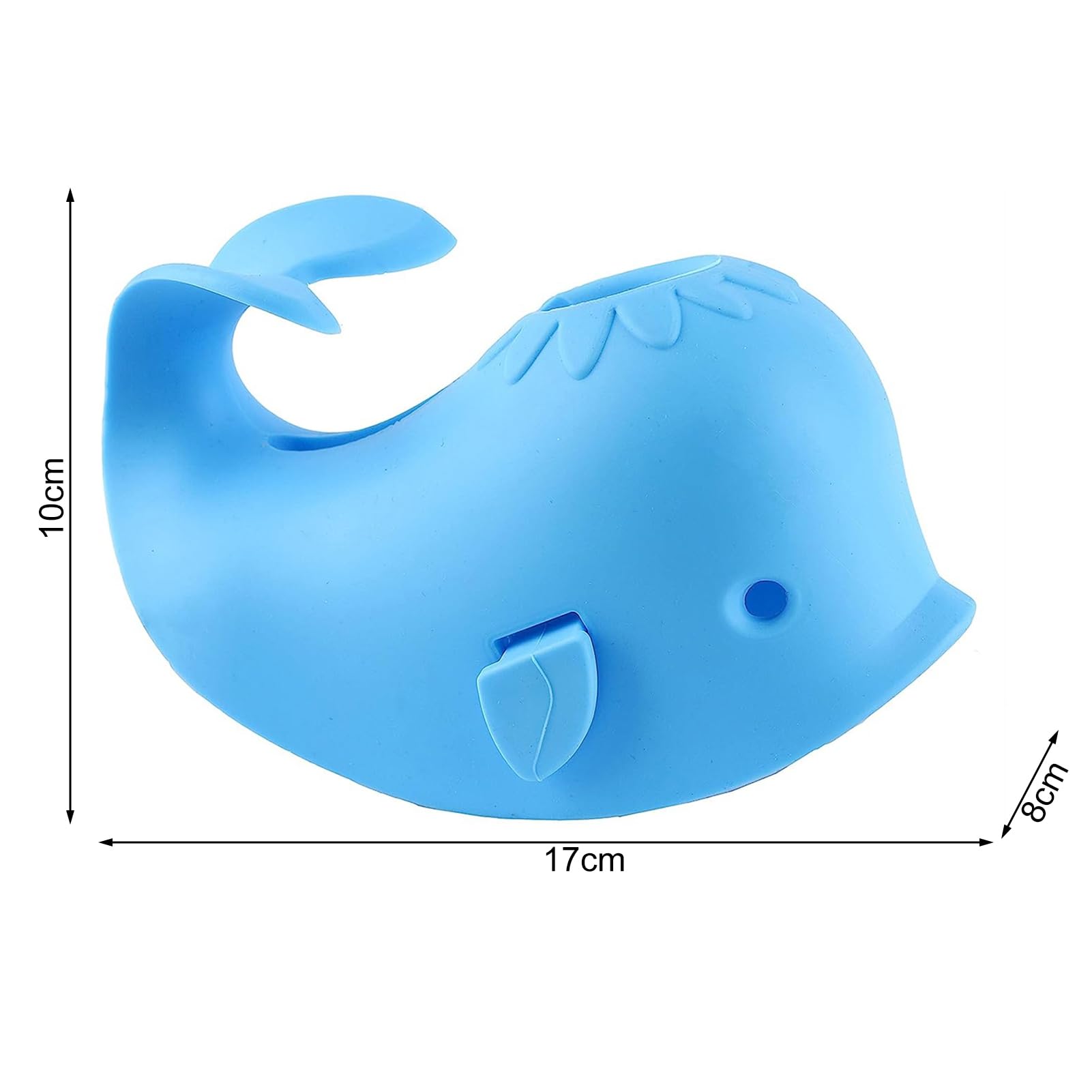 Couvercle de Robinet, Couvercle de Bec de Baignoire, Protecteur de Couvercle de Robinet de Baignoire, Couvercle de Bec de Baignoire pour bébé, Bain Universel en Silicone Baleine Jouets bébé e Bleu