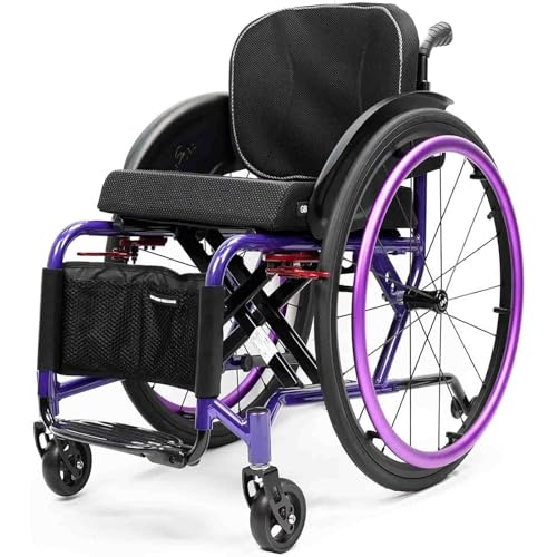 �g�їp�ړ��Ԉ֎q�A�܂肽���ݎ��S�n�`�Ή����y�ʃX�|�[�c�A�������A���~�����蓮�Ԉ֎q(Purple B,Seat width38cm/15in)