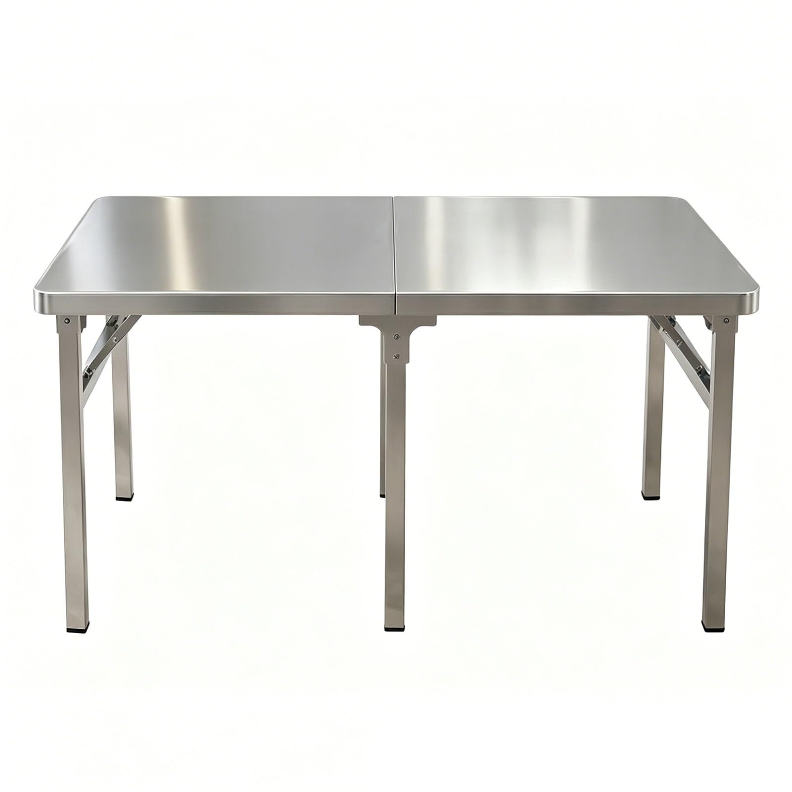 Îlot à manger pliable et table de préparation en inox pour traiteur