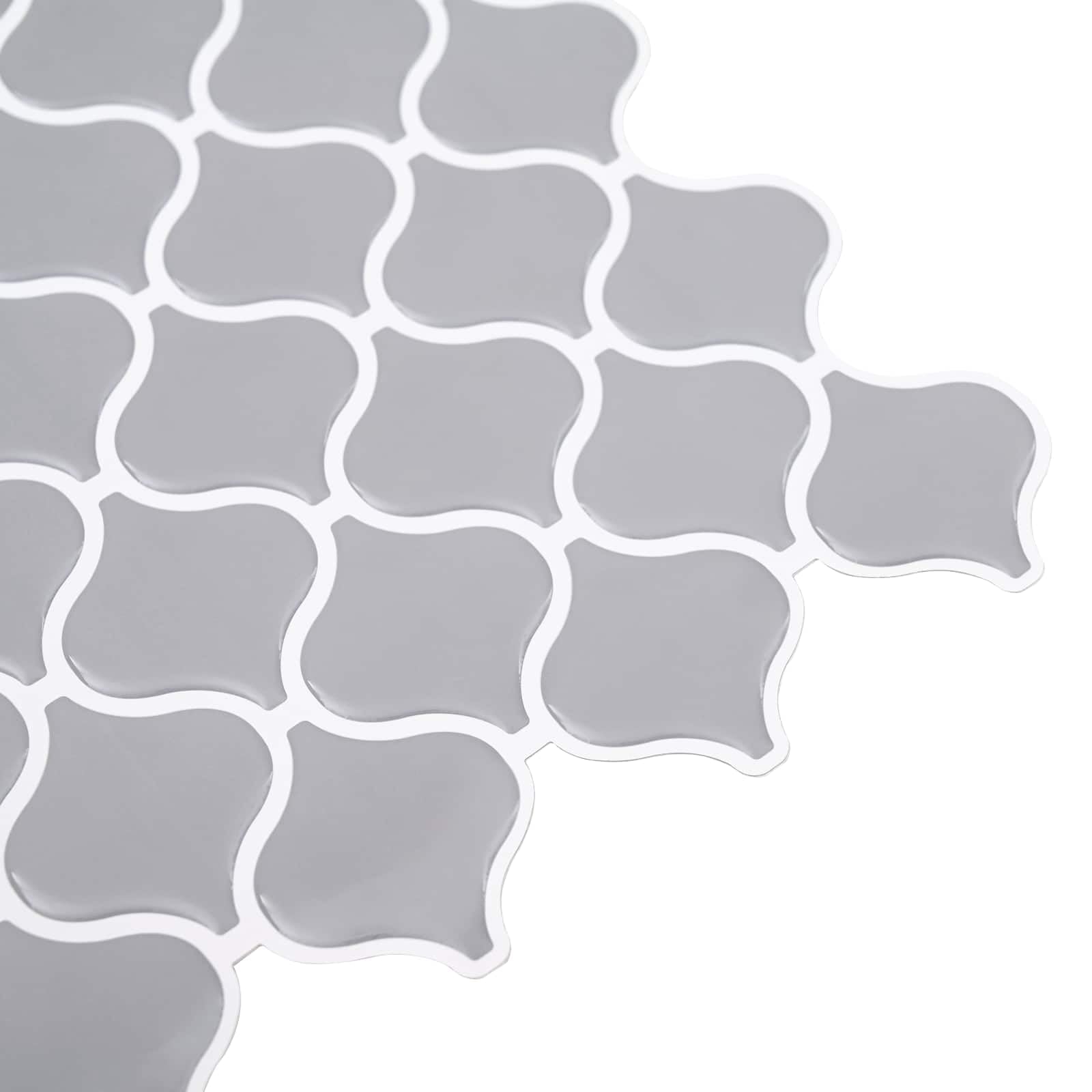Lanturn 50 sztuk, szare, 27 x 27 cm, poliuretan, PET samoprzylepne, z mocnym klejem i zachodzącymi na siebie krawędziami, do dekoracji ścian łazienki, kuchni, majsterkowania, scrapbookingu