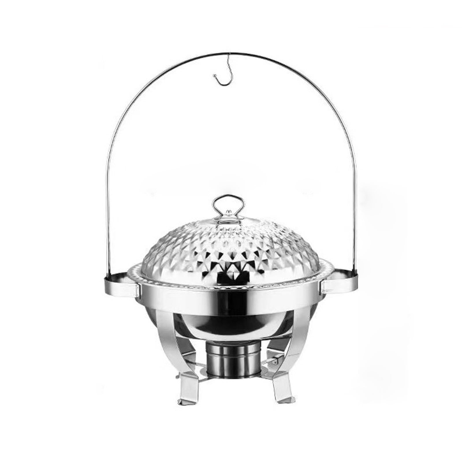 Server per Buffet in Acciaio Inossidabile con Contenitore per Alimenti Isolato, 6,0 L/8,0 L, Perfetto per Ristoranti E Hotel, B 6,0 L