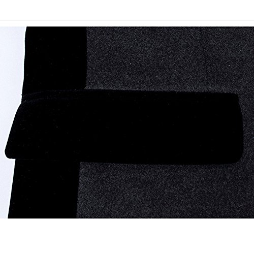 MOGU Men's 1 Button Center Vent Wool Blend Blazer Jacket3