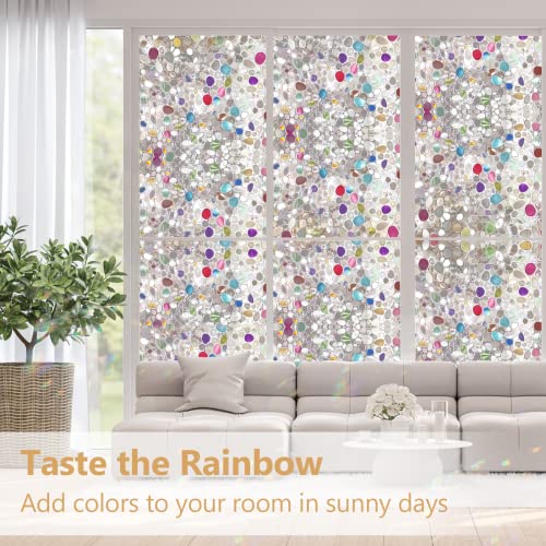 Sunbaby Stained Glass Window Privacy Film & 3D Window Film Privacy Decorative #TOP1