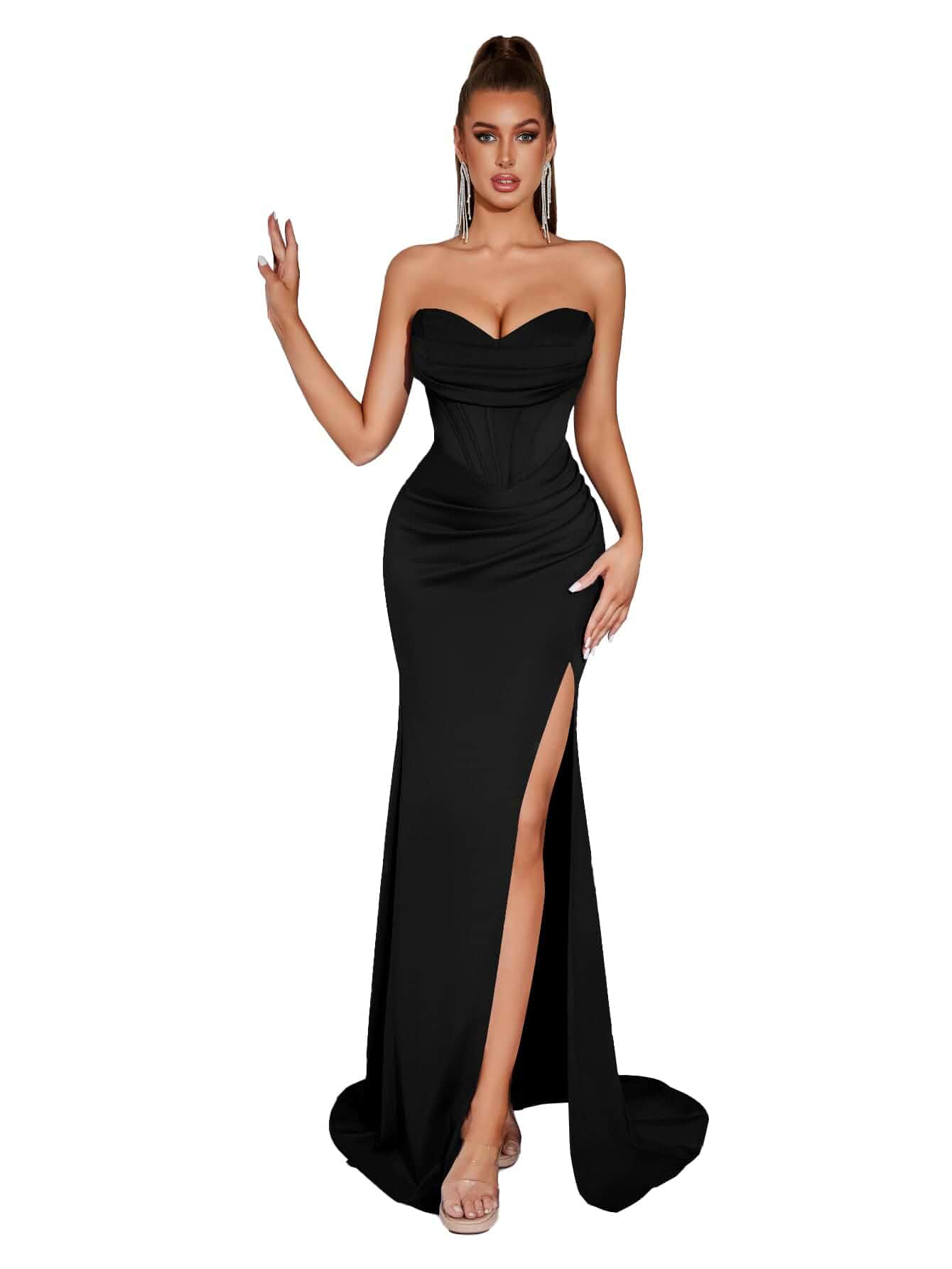 ADYCE Wedding Guest Dresses for Women Formal Cocktail Party Off Shoulder Sexy Bodycon Long Gala Prom Evening Gowns Dress