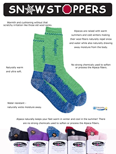 SnowStoppers Premium Alpaca Wool Socks for Kids3