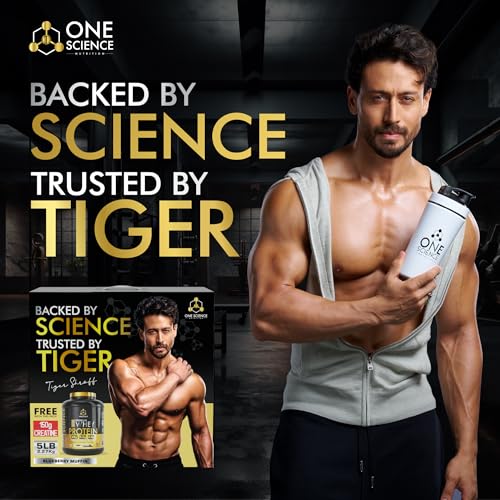 Image of One Science Nutrition Whey Protein Combo | Gluten Free, 25g Protein /Scoop | Muscle Gain, Strength & Exercise Recovery | Free 150g Creatine | Blueberry Muffin, 2.27 kg