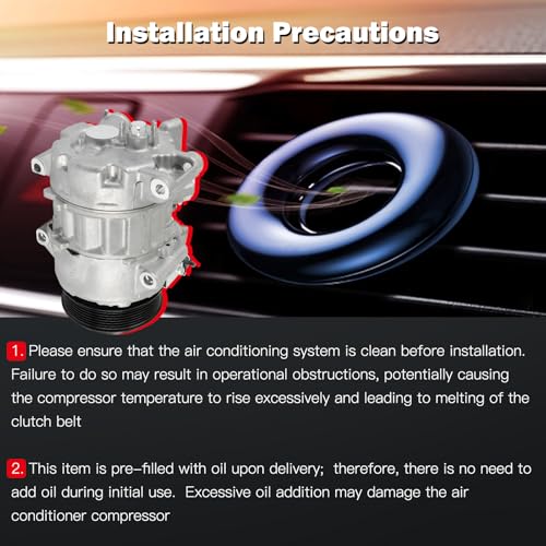Image of cciyu Air Conditioning Compressor for Toyota Highlander for Lexus GS200t