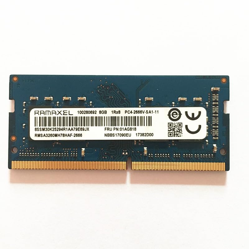 RAMAXEL DDR4 8GB 2666 RAMS 8GB 1Rx8 PC4-2666V -SA1-11 ddr4 8gb