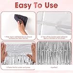 3 Pack 3.3x8.2 Feet Silver Foil Fringe Backdrop Curtains, Tinsel Streamers Birthday Party Decorations, Fringe Backdrop for 2025 New Years Eve, Graduation, Baby Shower, Gender Reveal - Image 4