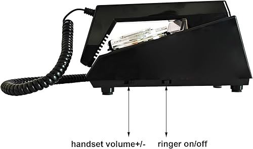 Miniatura 5 de Teléfono de pared negro con cable, teléfono fijo vintage montado en la pared con redireccional, juego de teléfono de esfera giratoria Old Fahsion