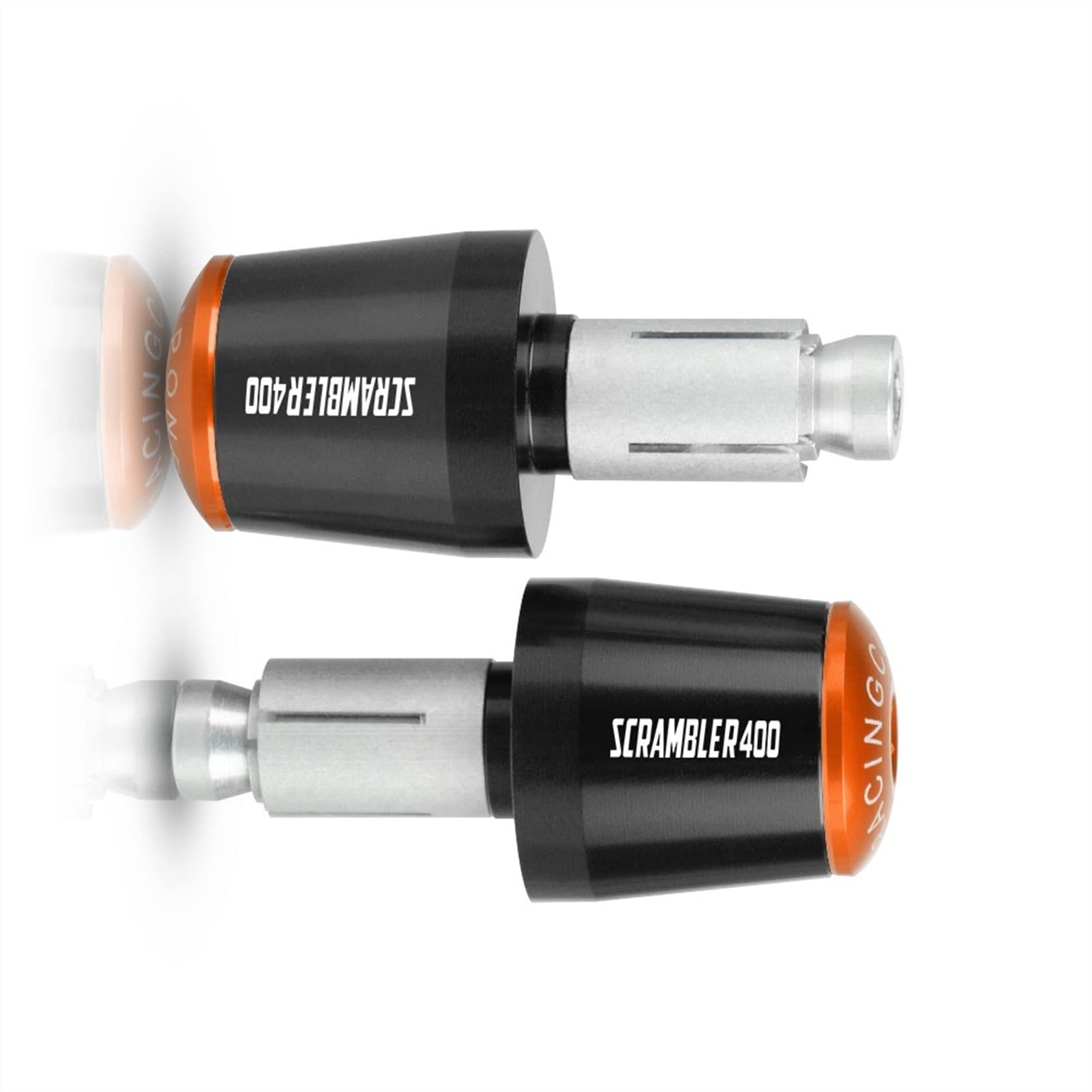 Poignées moto Ducati Scrambler 400 anti vibration embouts guidon CNC - 7