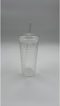 Squama Cam Kapaklı Borosilikat Soğuk Kahve Bardağı – 650 ml Şeffaf