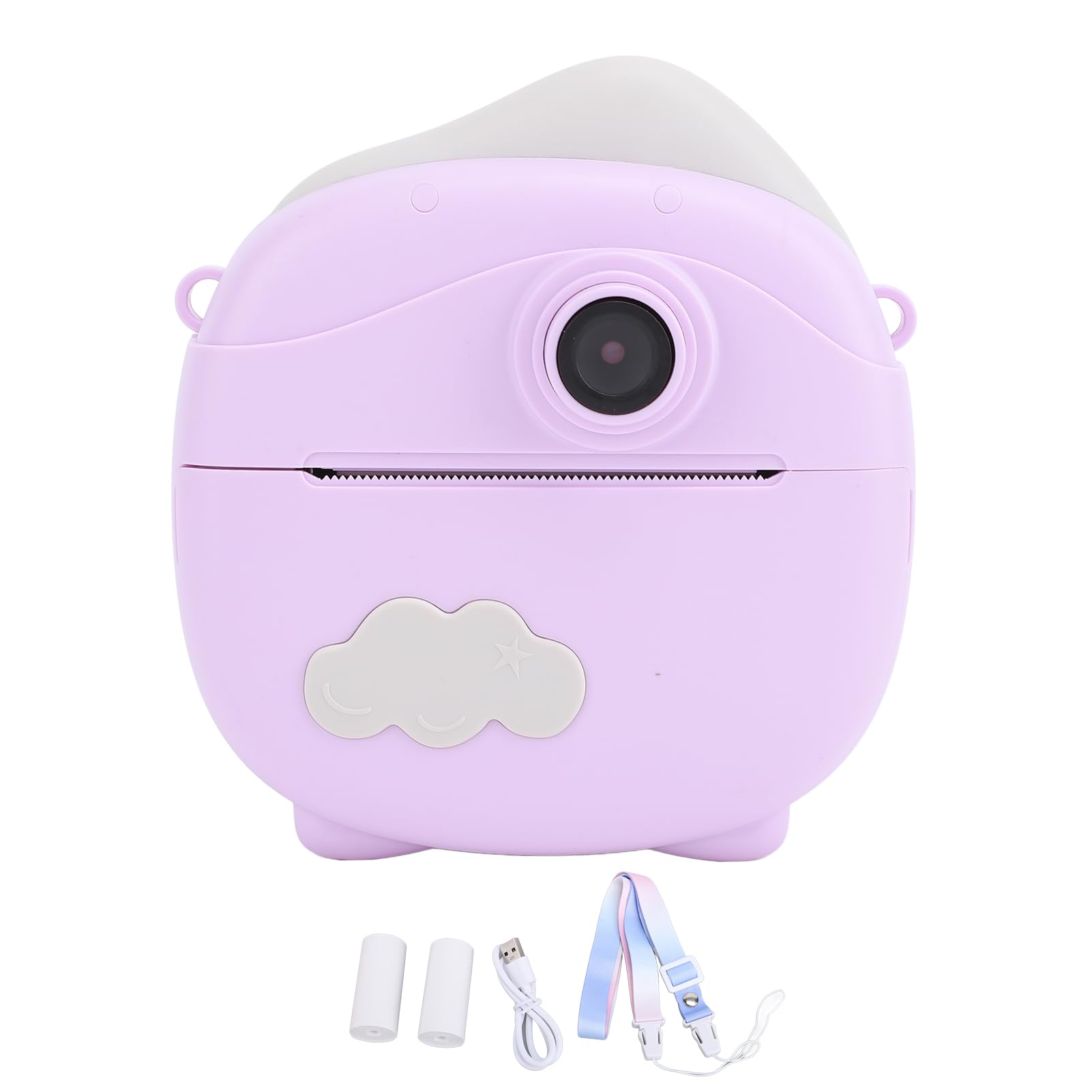 Termiczna Kamera Instant Drukowania, 800 MAh Instant Camera Typ C dla Selfie (PURPLE)