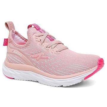 Tênis Feminino Corrida Advanced PRO Run Ultra Leve Caminhada Academia Cor:Rosa-Branco;Genero:Feminino;Tamanho:37