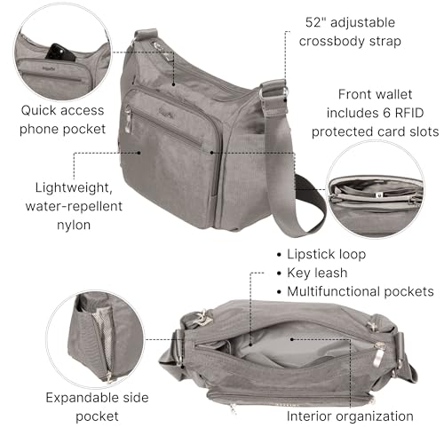 Image of Baggallini womens Crosstown Hobo Crossbody