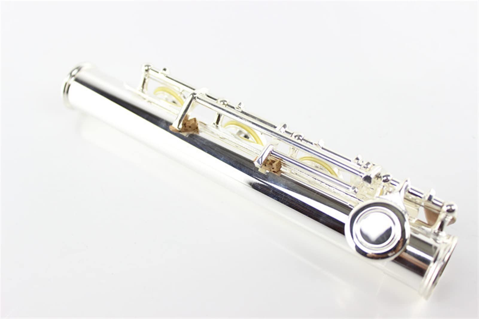 ZUZU Flauta Plateada 17 Orificio Abertura C Flauta Blanco Cobre B Colia E Tecla Plateado Flauta Kit Flauta