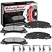 Front Ceramic Brake Pads w/Hardware Kits Fits for Buick Allure Lacrosse Lucerne, Cadillac DTS, Chevrolet Impala Limited Monte Carolo-Low Dust Brake Pad-4 Pack