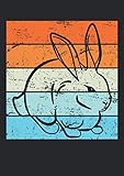  Notizbuch A5 dotted, gepunktet mit Softcover Design: Vintage Hase Osterhase Geschenk Nagetier Haustier: 120 dotted (Punktgitter) DIN A5 Seiten