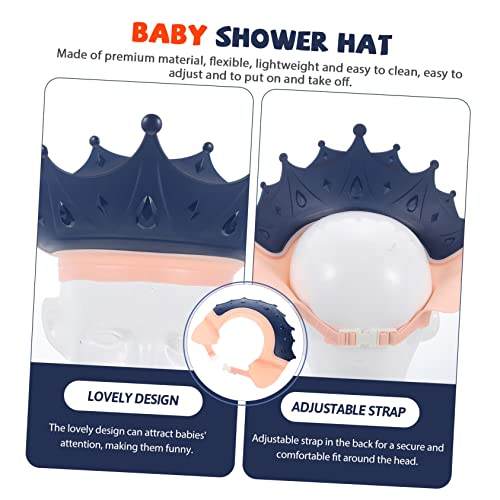 Vaguelly Touca De Banho Infantil À Prova D'Água Para Lavar O Cabelo Do Bebê De Banho Para Crianças